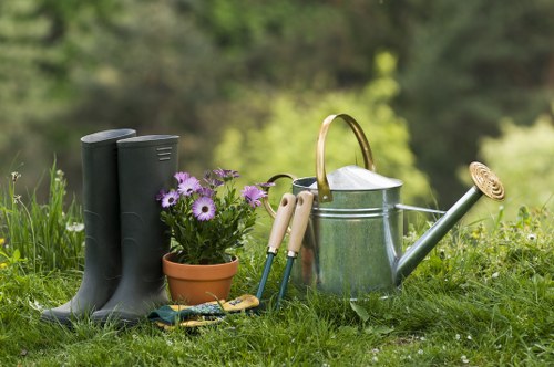 Autumn lawn care in Downe with repair and overseeding work