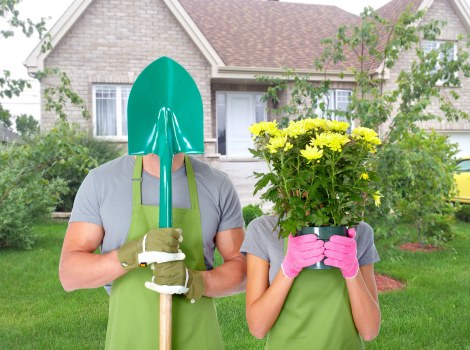 Local lawn mowing service maintaining a residential garden in Downe